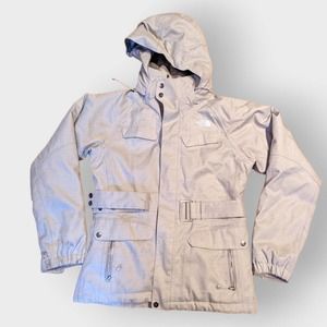 The North Face HYVENT 600 Womens Jacket Logo Belted Goose Down Ski Size M medium
